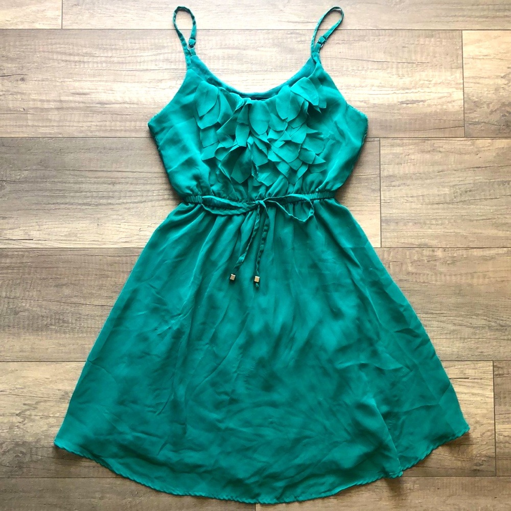 Teal summer dress, size S.